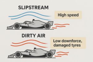Differences Between Slipstream and Dirty Air in motorsports